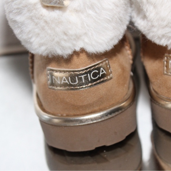 Nautica Toddler Girls Winter Boots with Fur Size 5 - Picture 4 of 7